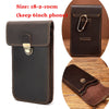 Fashion Quality Leather Small Summer Pouch Hook Design Waist Pack Bag Cigarette Case 6" Phone Pouch Waist Belt Bag 1609