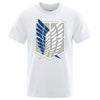 Attack On Titan T Shirt Wings Of Freedom Mikasa T-shirts Mens Japanese Anime Tshirt Men Short Sleeve Summer Brand Tees Tops Man