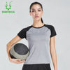 Vansydical Running Shirts Women's Yoga Tees Training Workout Short Sleeve Tops Quick Dry Sports Women Shirts