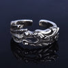 China Myth Dragon Opening Ring Antiques Gold Color LUCKY DRAGON Rings for Men Women Jewelry Birthday Christmas Gift