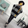 2023 Women Pullover Female Sweater Fashion Autumn Winter  Shawl Warm Casual Loose Knitted Tops