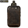 Fashion Quality Leather Small Summer Pouch Hook Design Waist Pack Bag Cigarette Case 6" Phone Pouch Waist Belt Bag 1609