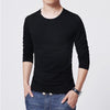 2023 MRMT Brand New Men's T-Shirts Long Sleeve Slim Men T-Shirt Young Man Pure Color Tops Tees Shirt O-Neck For Male Boys Tshirt