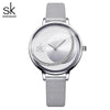Shengke Crystal Women Watch Luxury Brand Ladies Dress Watches Original Design Quartz Wrist Watches Creative SK Watch For Women