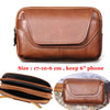 Fashion Quality Leather Small Summer Pouch Hook Design Waist Pack Bag Cigarette Case 6" Phone Pouch Waist Belt Bag 1609