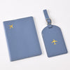 Pu Leather Bronzing Design Passport Holder Luggage Tag Suit Passport Case