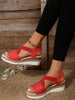 Plus Size Summer Hemp Rope Straw Woven Platform High Heel Open Toe Sandals