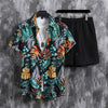 Men's Micro-elastic Lightweight Flower Shirt Suit