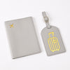Pu Leather Bronzing Design Passport Holder Luggage Tag Suit Passport Case