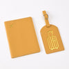 Pu Leather Bronzing Design Passport Holder Luggage Tag Suit Passport Case