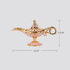 Aladdin Lamp Ornament Vintage Metal Carved Magic Lamp Miniature Tea Oil Pot Retro Crafts Decoration Gift