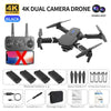 Professional Drone E88 4k wide-angle HD camera WiFi fpv height Hold Foldable RC quadrotor helicopter Camera-free children's toys