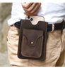 Fashion Quality Leather Small Summer Pouch Hook Design Waist Pack Bag Cigarette Case 6" Phone Pouch Waist Belt Bag 1609