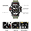 SMAEL Men Watches  50m Waterproof Sports Watch Military Man Sports Watch Digital 8072 Dual Display Watch  Quartz  Led Digital