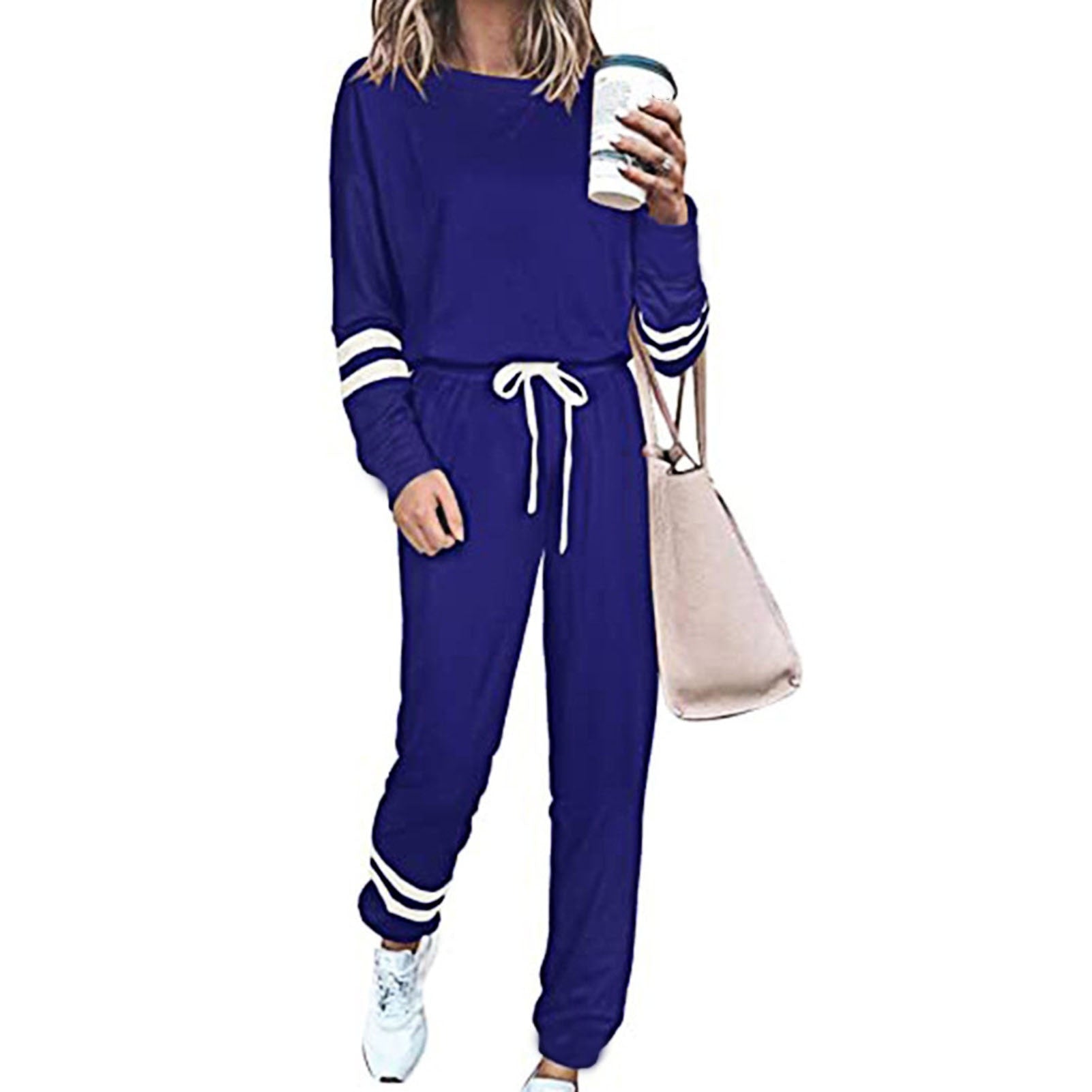 Women's Puff Sleeve Top Bottom Jogging Loungewear Suit Boxy Tracksuit Set -  Etsy