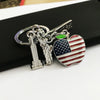 American travel souvenirs Empire State Building key chain Statue of Liberty key chain I love New York