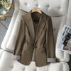 HIGH QUALITY Fashion 2020 Design Blazer Jacket Women's Green Black Blue Solid Tops For Office Lady Wear Size S-4XL