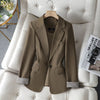 HIGH QUALITY Fashion 2020 Design Blazer Jacket Women's Green Black Blue Solid Tops For Office Lady Wear Size S-4XL