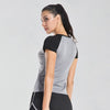 Vansydical Running Shirts Women's Yoga Tees Training Workout Short Sleeve Tops Quick Dry Sports Women Shirts