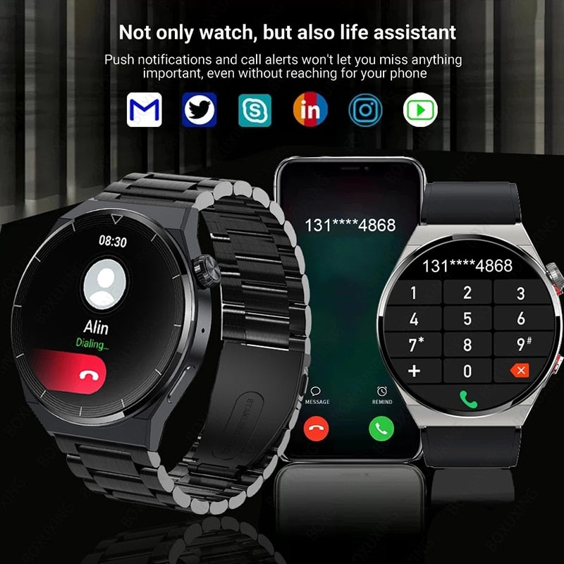 For Huawei Xiaomi NFC Smart Watch Men GT3 Pro AMOLED 390*390 HD