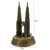 Metal World Famous Building Architecture Model Statue Landmark Tourist Souvenir Home Office Decoration