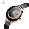 Shengke Crystal Women Watch Luxury Brand Ladies Dress Watches Original Design Quartz Wrist Watches Creative SK Watch For Women