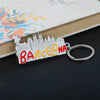 Barcelona Keychain Spain Travel Commemorative Key Chain Barkeno Gothic Building Alloy Electroplating Drip Oil Souvenir Gift