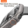 PZOZ For Apple Watch Series 8 7 45mm For iWatch 4 5 6 se 44mm Screen Protector Case Hard PC Case with Tempered Glass Accessories