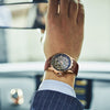 OBLVLO Luxury Transparent Hollow Men Skeleton Automatic Watches Sport Mechanical Double Flywheel Calfskin Leather Sapphire RM-E