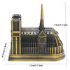 Metal World Famous Building Architecture Model Statue Landmark Tourist Souvenir Home Office Decoration