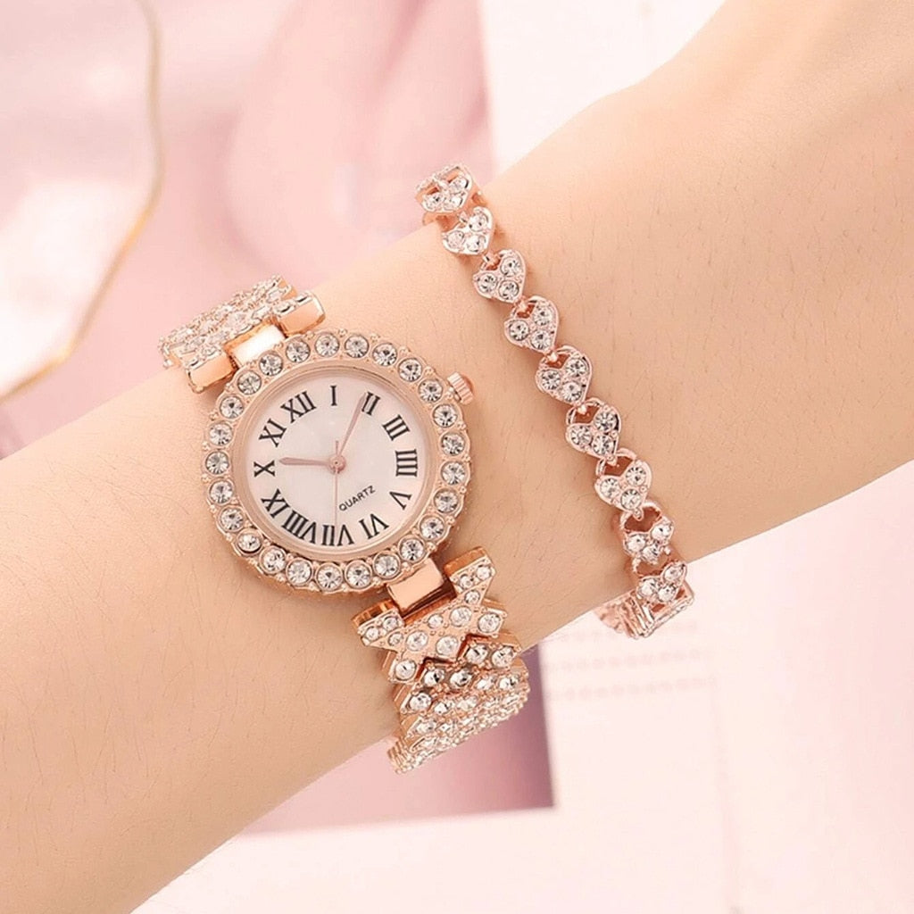 Women's 32mm Hex Shape Gold Bracelet Watch - Peugeot Watches