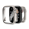 PZOZ For Apple Watch Series 8 7 45mm For iWatch 4 5 6 se 44mm Screen Protector Case Hard PC Case with Tempered Glass Accessories