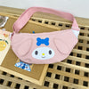 Kawaii Sanrio Crossbody Cinnamoroll Chest Bag Anime Kuromi Messenger Bag My Melody Waist Pack Mobile Phone Bag Purses Women Gift