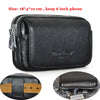 Fashion Quality Leather Small Summer Pouch Hook Design Waist Pack Bag Cigarette Case 6" Phone Pouch Waist Belt Bag 1609