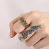 Punk Antique Alloy Braided Twist Ring Simple Style Old Fashioned Fashion Retro Jewelry Charm Jewelry Accessories For Men Women
