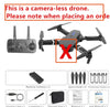 Professional Drone E88 4k wide-angle HD camera WiFi fpv height Hold Foldable RC quadrotor helicopter Camera-free children's toys