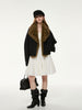 Faux Fur Trimmed Crop Jacket
