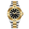 Mens Large-Dial Waterproof Dual-Date Business Watch