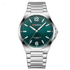 Men's Simple Waterproof Quartz Wristwatch With Steel Band Business Style