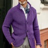 Casual Long Sleeve Solid Color Knitted Coat