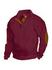 Stand Collar Long Sleeve Jacquard Knitted Pullover Sweater