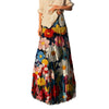 Oil Painting Large Swing Romantic Skirt With Elastic Waist