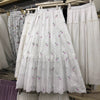 Sweet Mori-Style Embroidered Hollow-Out Lace Skirt
