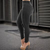 Women's High Waisted Three Button Highly Stretchy Slim Fit Trousers