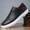 British Style Comfortable Breathable Men's Leather Shoes Low-top Flat Business