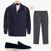 Sweater Loose Zip Pullover Knitting Sweater Coat Men