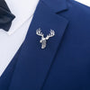 Christmas Auspicious Deer Head Brooch Ornament