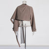 High Waist Cape Shawl Design Small Suit For Women