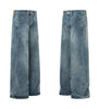 Retro Washed Flared Jeans Trendy Brand Wide Casual Long Pants