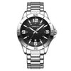 Waterproof Digital Quartz Watch With A Steel Band